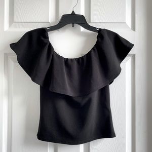 Black Off Shoulder Top